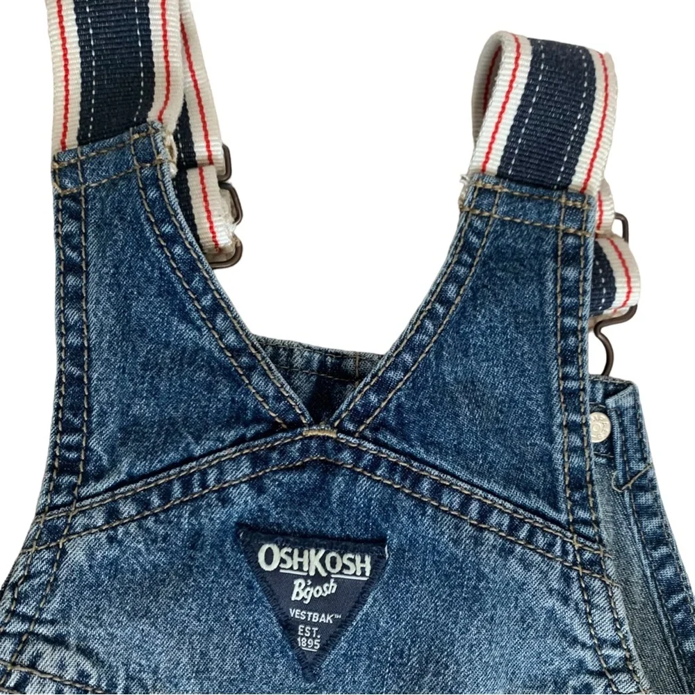 OSHKOSH B’gosh Boys Denim Cotton Overall Sz 3T